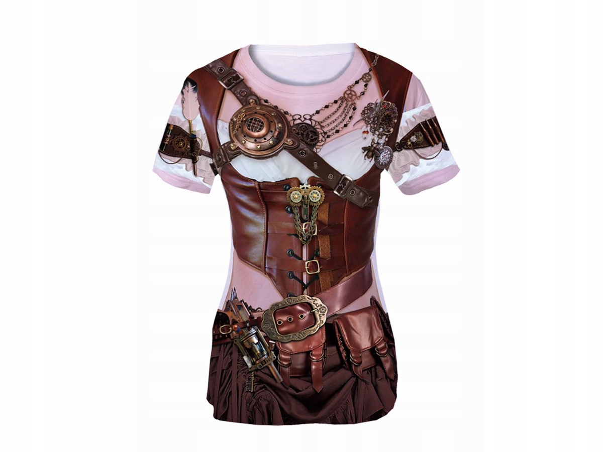 

T-shirt z nadrukiem Koszulka Steampunk Lady L