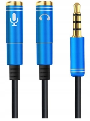

Przejściówka do słuchawek Jack 1x3,5 mm -2x 3,5 mm