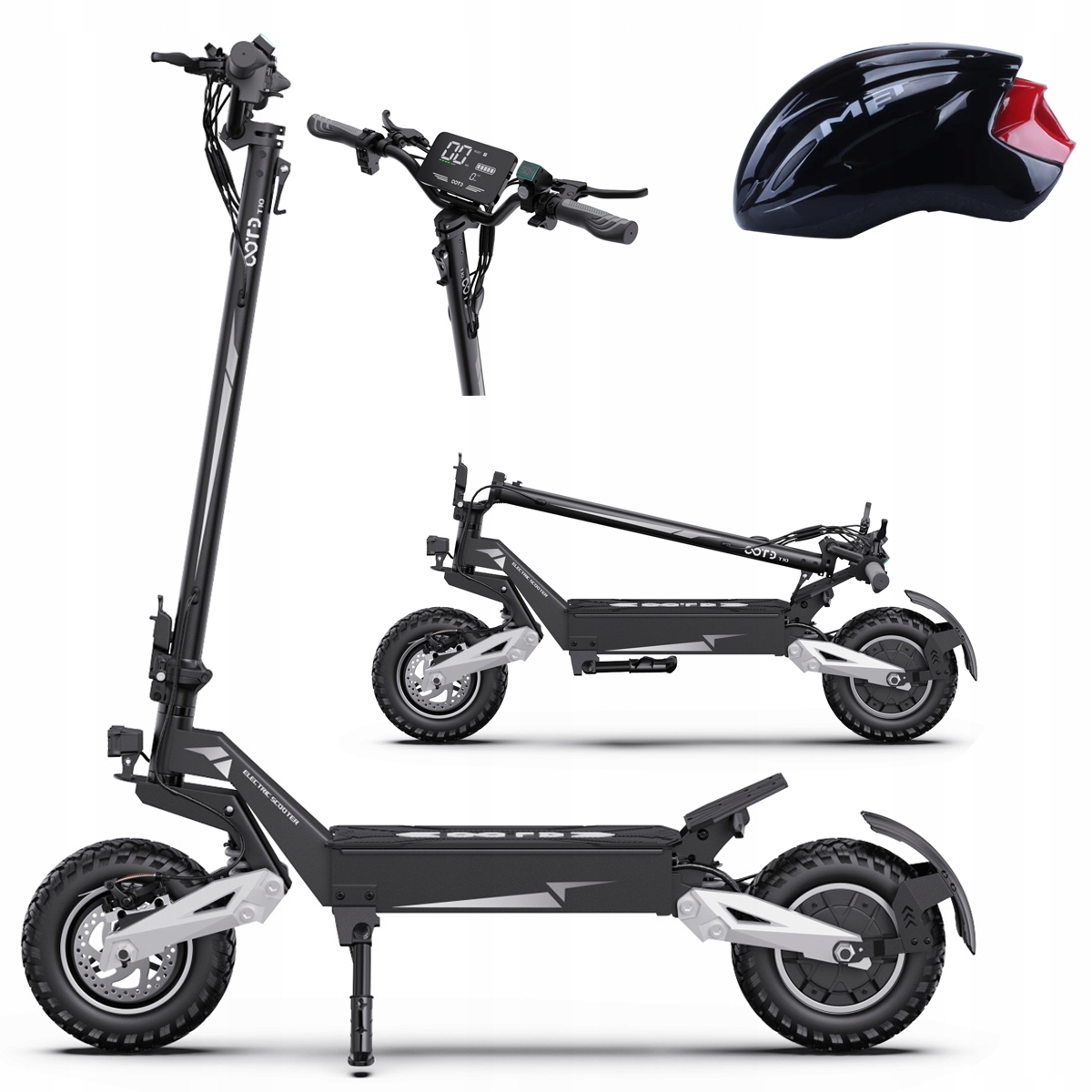 Ootd T10 skládací elektrická vozidla 900W 50KM/H 48V 13.5AH 45KM 11" Pl