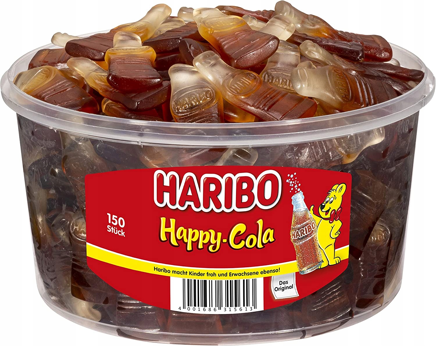 Set Haribo Happy Cola želé bonbony 2 balení 2,4 kg