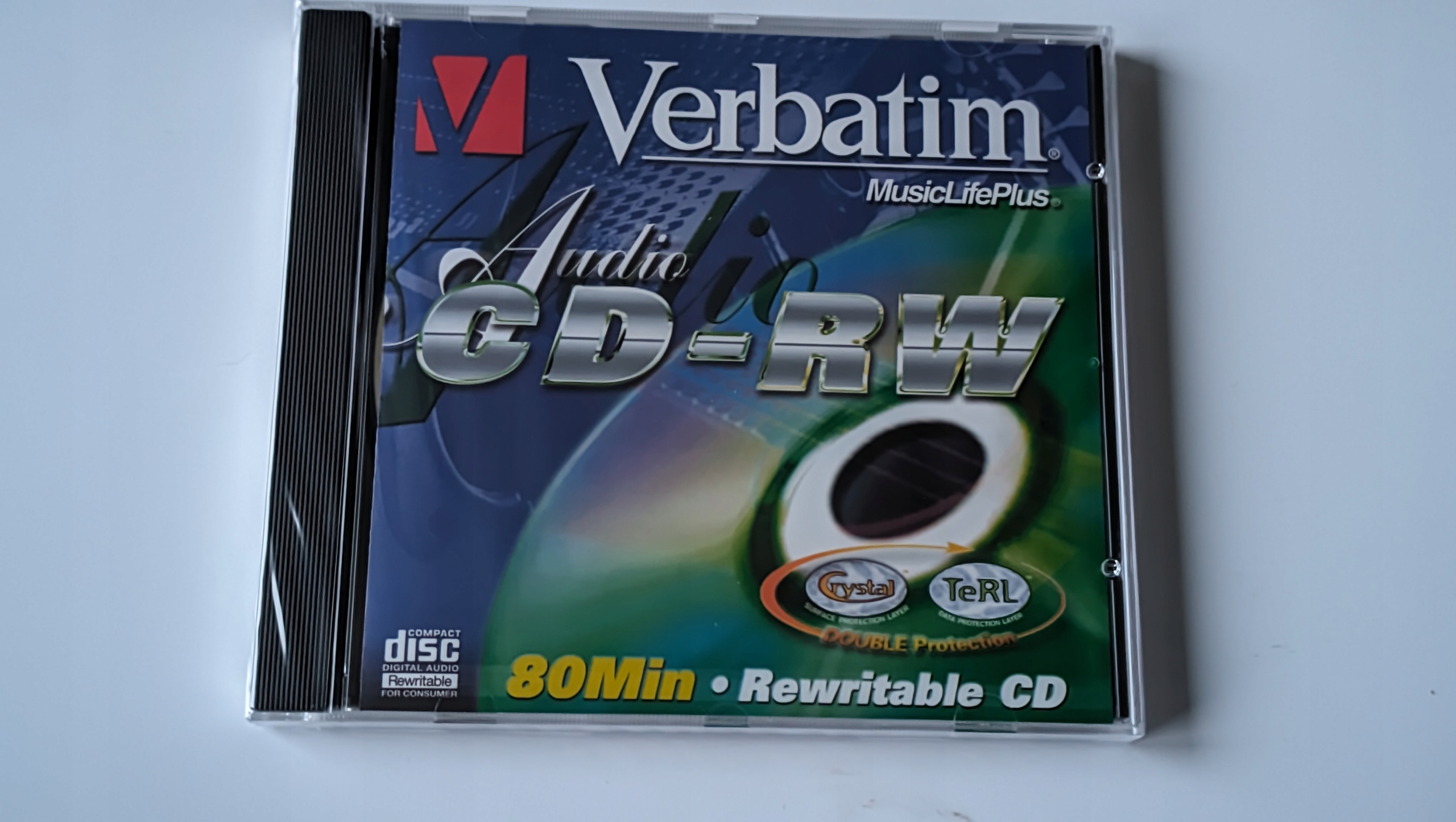 Verbatim Cd-rw Audio Music Life Plus Crystal Clear 700MB -stacjonarne nagry