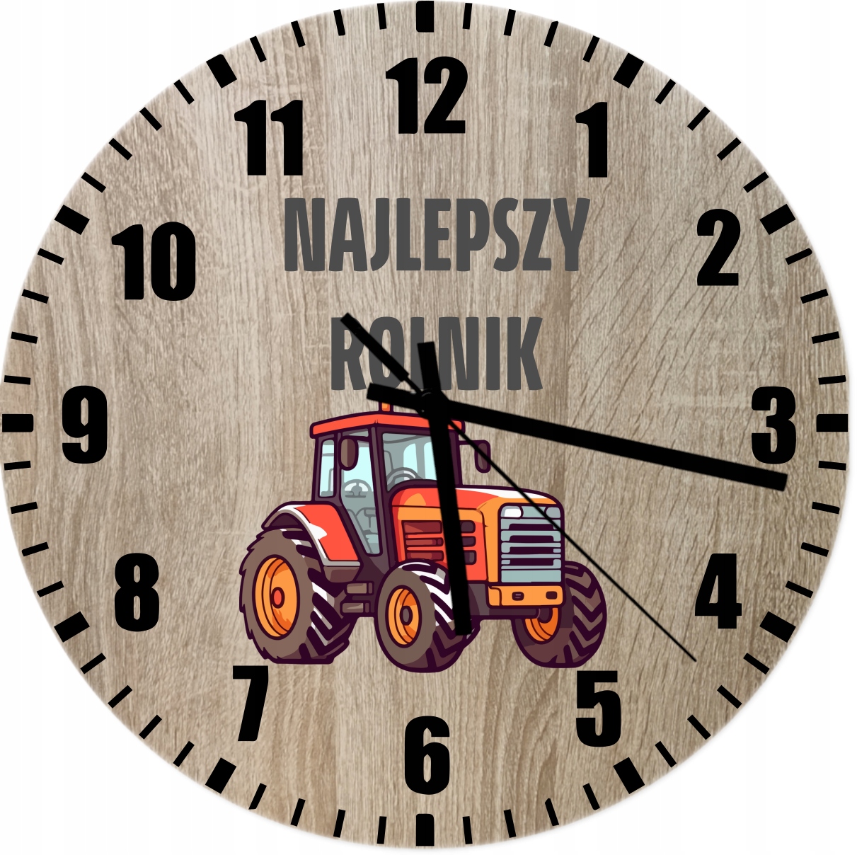 Nástěnné hodiny jako Dárek pro farmáře Nejlepší farmář Traktor 45 cm