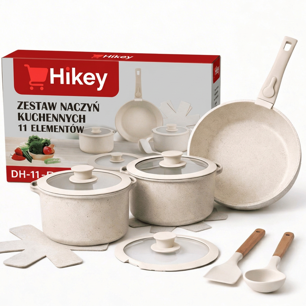 Nepřilnavé Hrnce Pánev Na Indukci Plynového Sporáku 11 Ks