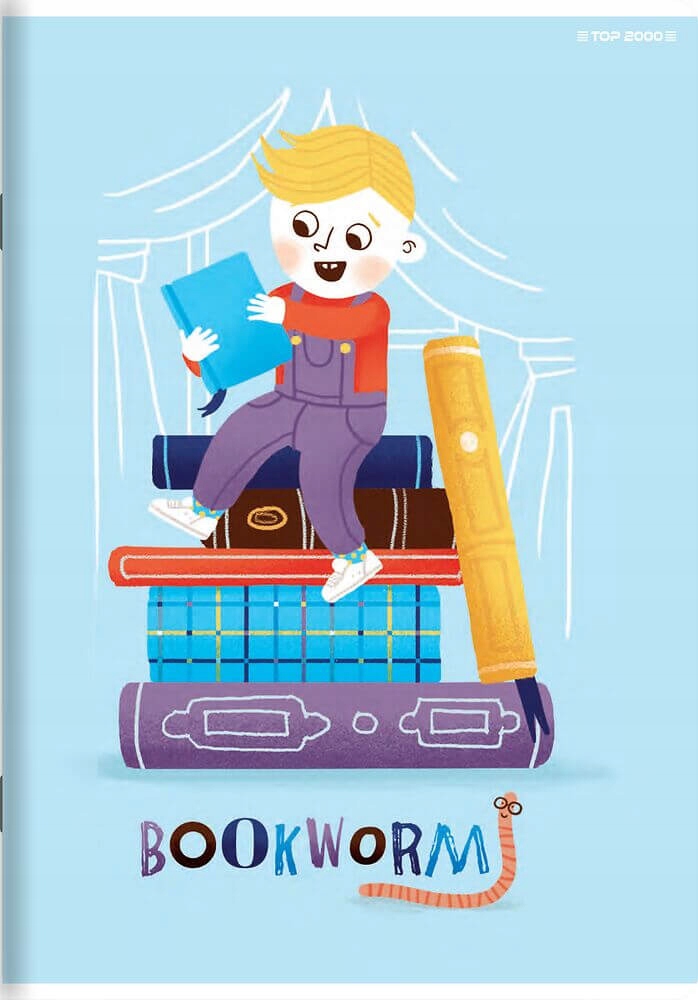 10X ZESZYT TOP 2000 A5 32 KARTKI KRATKA + MARGINES Bohater brak