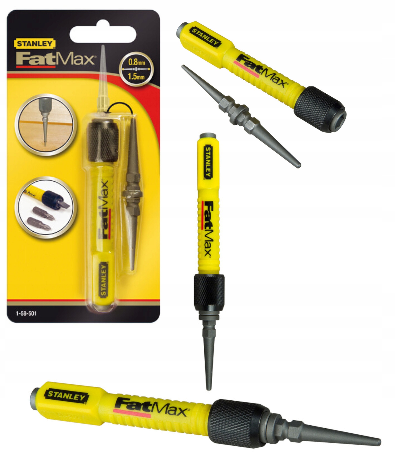 

Stanley Wybijak Podbijak 0,8-1,6mm Uchwyt 1-58-501