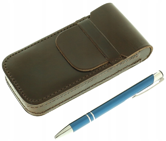 PIÓRNIK ETUI NA PIÓRA DŁUGOPISY SKÓRZANY POKROWIEC Materiał dominujący skóra naturalna