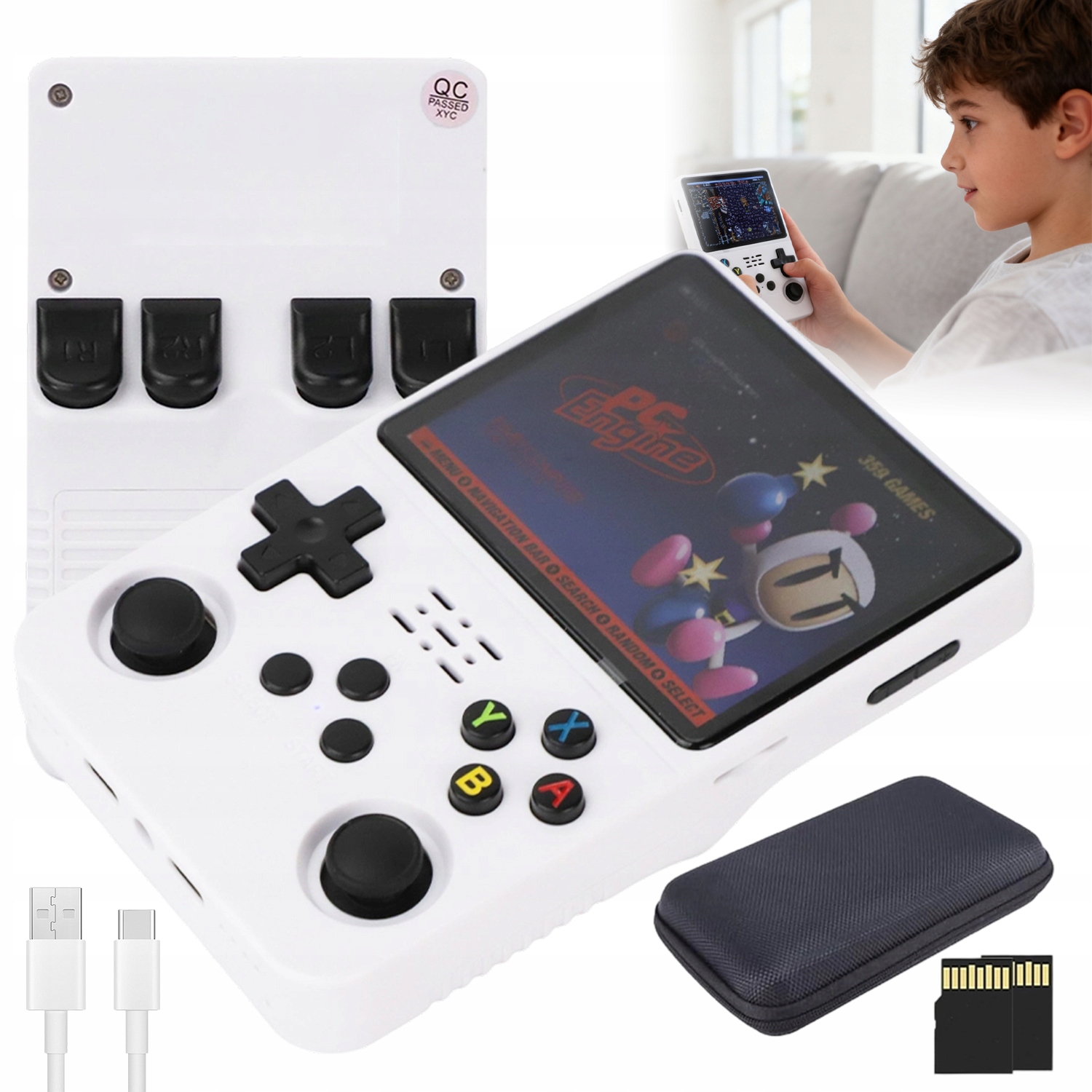Przenośna Retro Konsola Do Gier, 21000 Gier, R36S Ręczna Konsola Do Gier