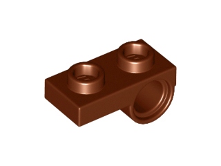 

Lego Płytka z zaczepem 1x2 18677 brązowa