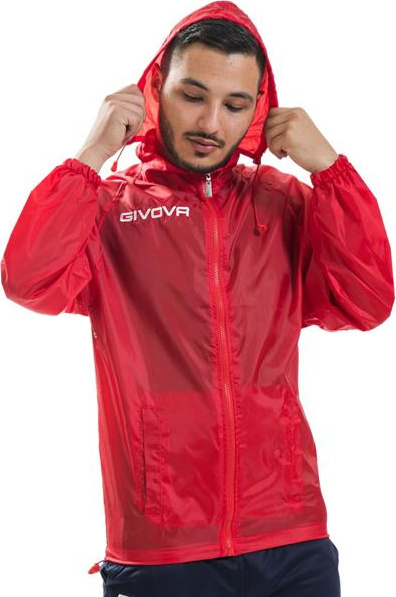Kurtka Givova Rain Basico czerwona RJ001 0012