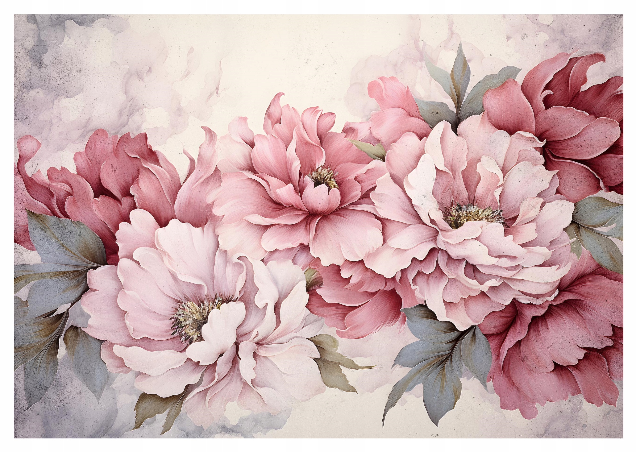 Fototapeta S Velkými Květy Pivoňky Tapeta Na Zeď Ložnice Obývací Pokoj 368x254