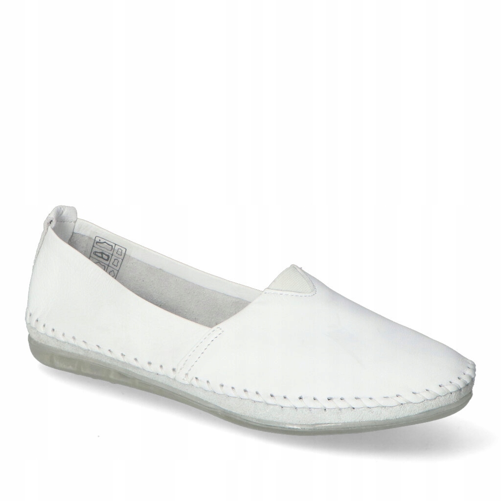 Dámské polobotky Maciejka Bílé lico kožené 36