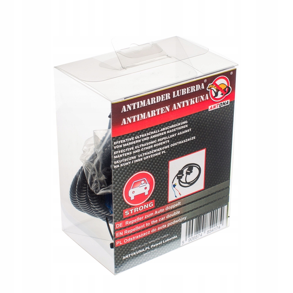 Odpuzovač kuny Strong pro automobily Funguje na 2 stranách motoru Napájení 12 V