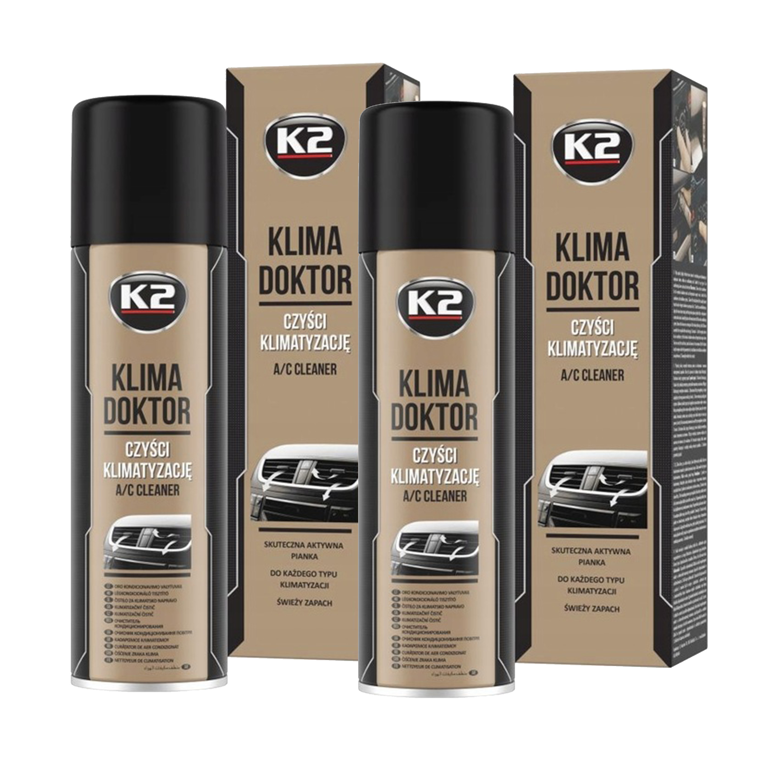 

K2 Odgrzybianie Klimatyzacji Klima Doktor 500ml x2