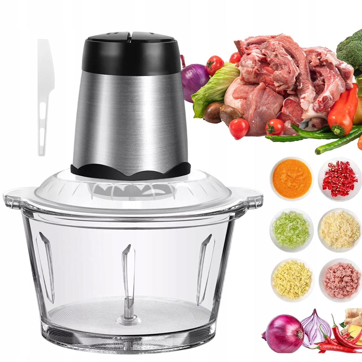 Multifunkční Elektrický Mlýnek Na Maso Sekáček Sekáček Potravin