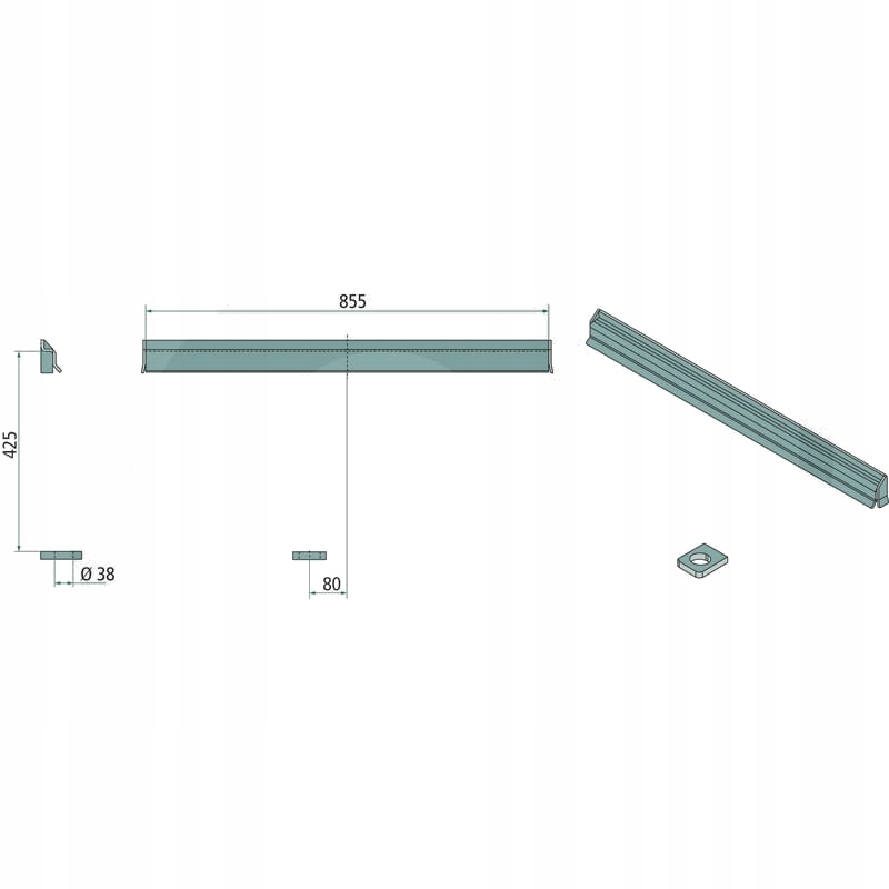 Zestaw elementów ST52 do Fuchs/Wacker/Weidemann Producent części Granit