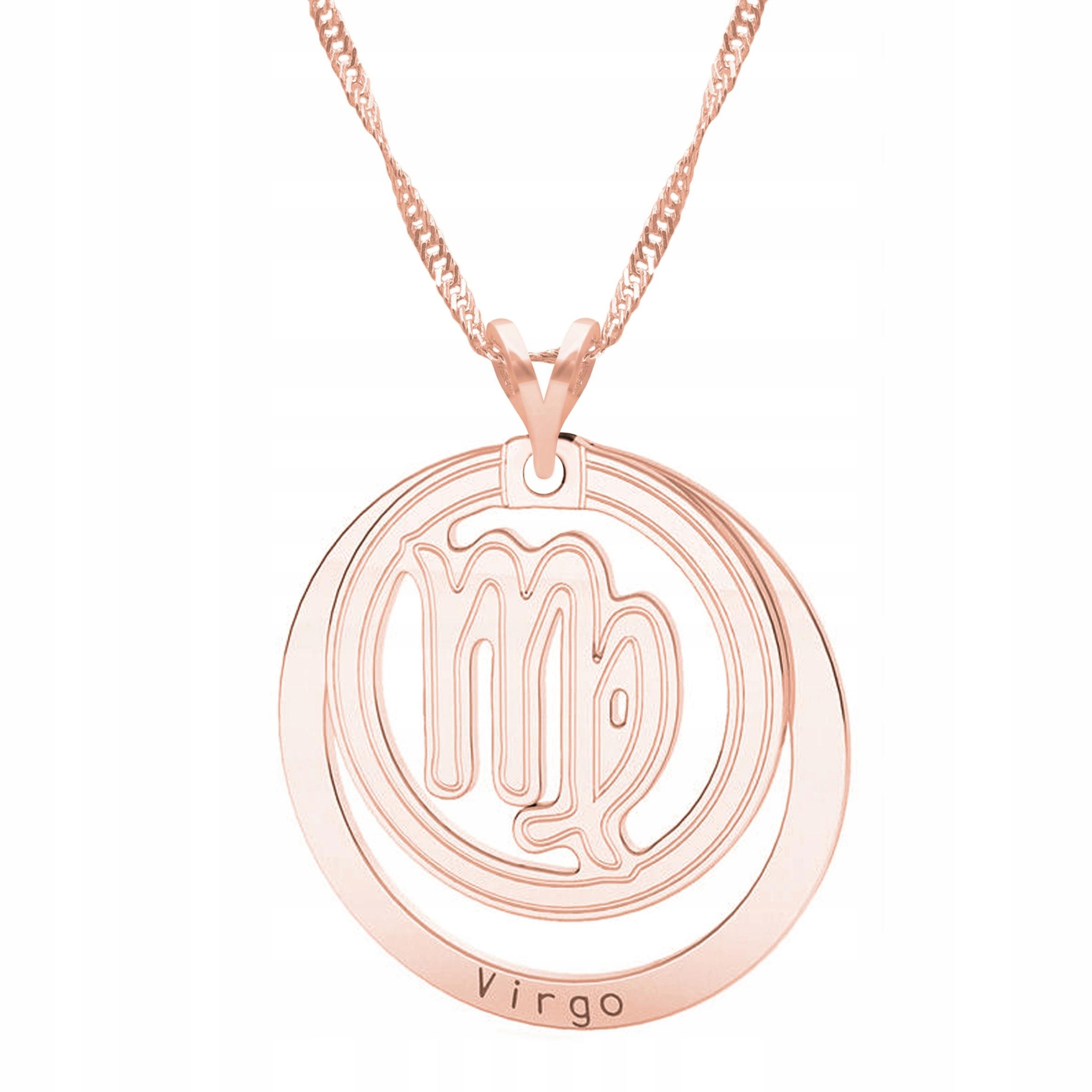 Pozlacený náhrdelník se znamením zvěrokruhu Panna Znamení zvěrokruhu Panna Stříbro 925