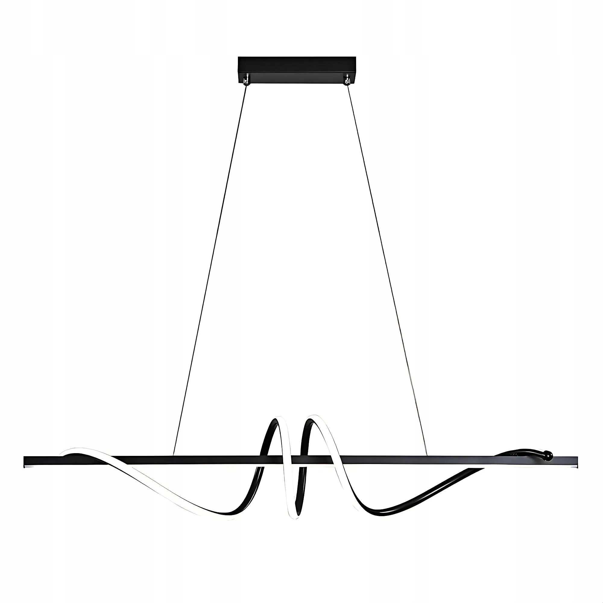Závěsná Led lampa Moderní Černá Stmívatelná 120 cm do obývacího pokoje Toolight