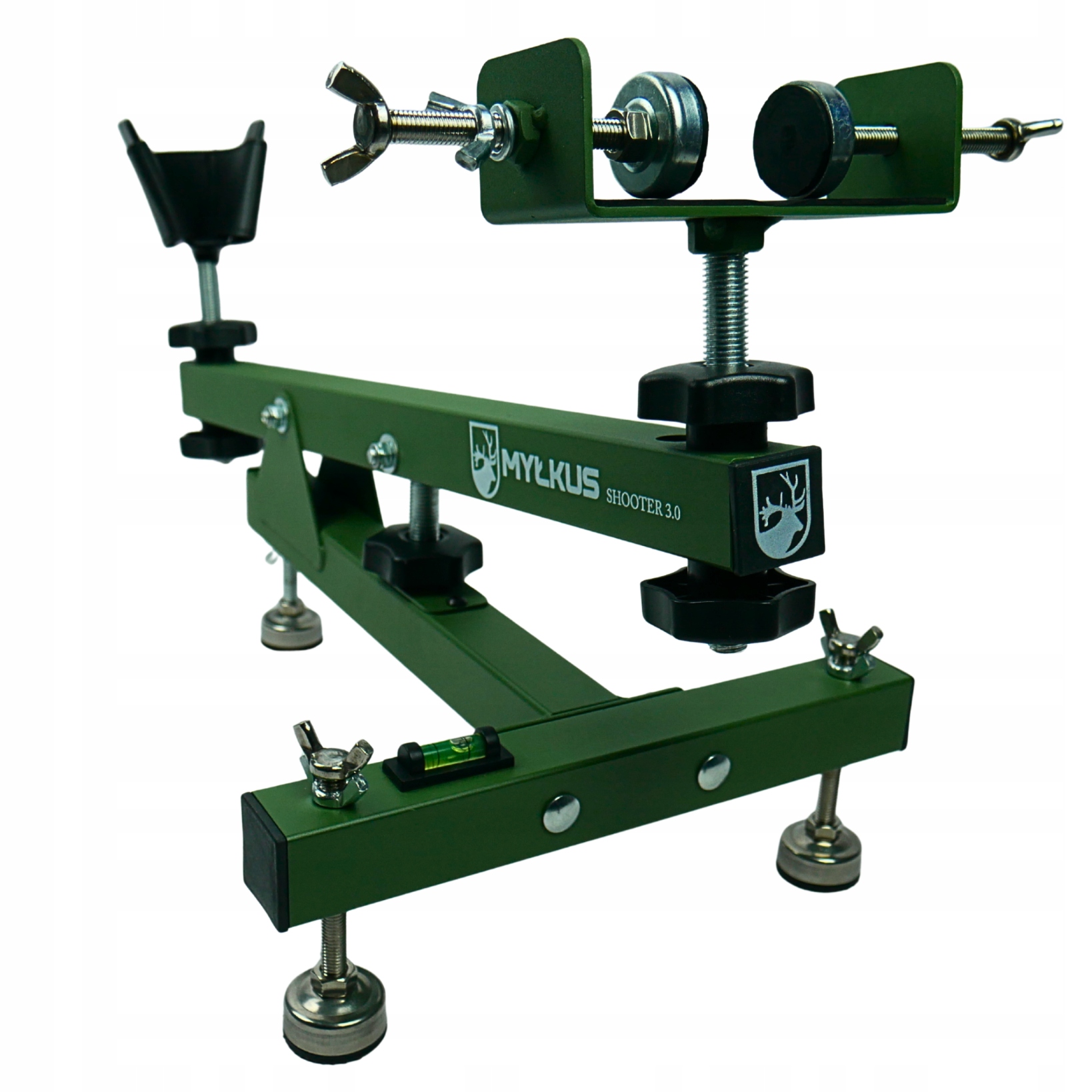 Stojanový stativ pro přistřelování zbraní Myłkus 3.0, zesílený, stabilní svěrák