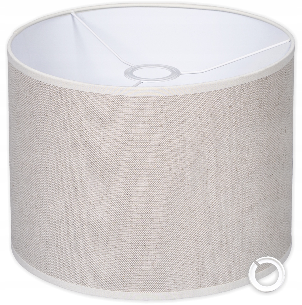 abażur Lniany na lampę 30 cm
