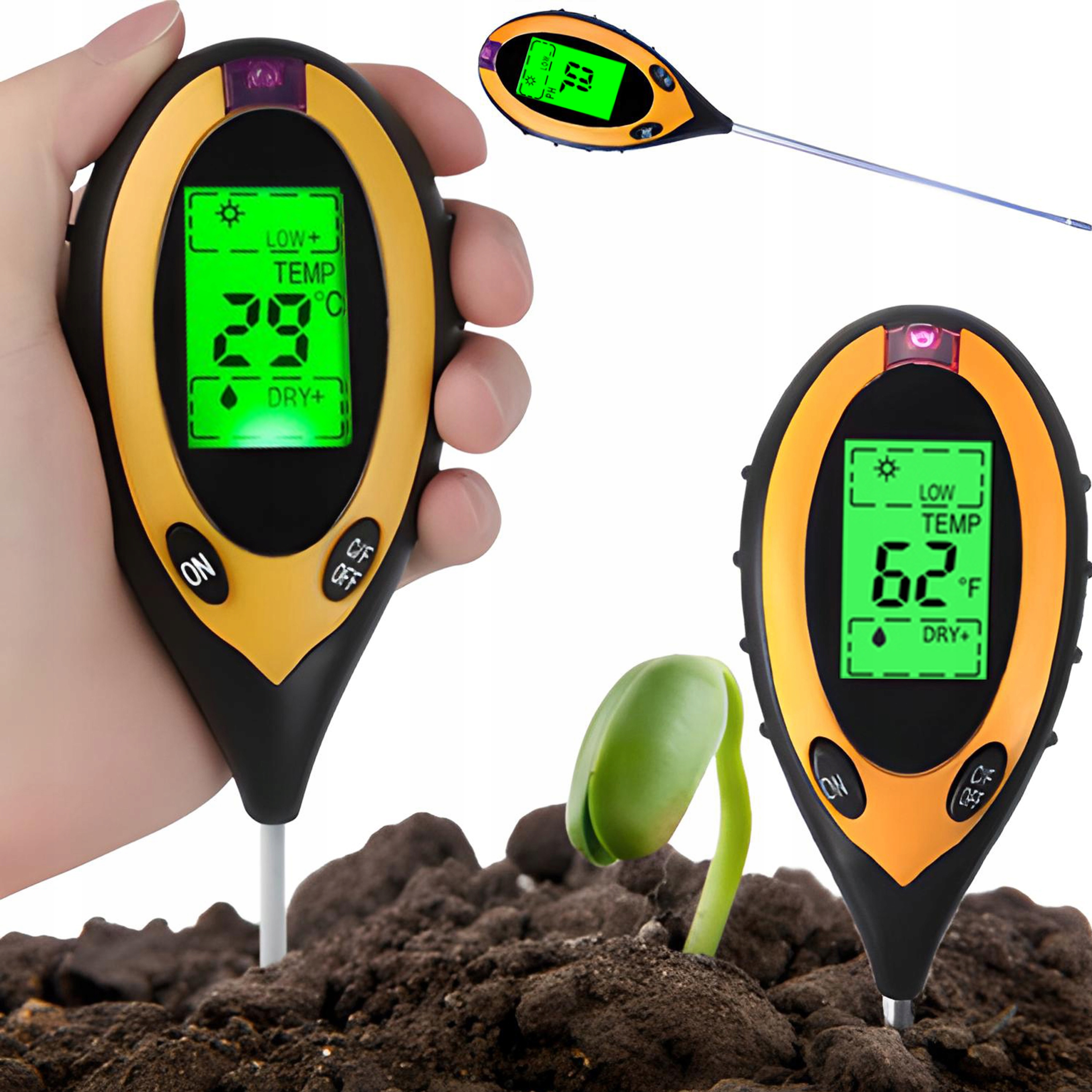 

Kwasomierz Miernik Tester Ogrodniczy Ph Gleb Ziemi