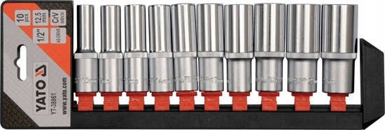 Yato Zestaw Nasadek Dlugich 1/2" 10 El Zestaw