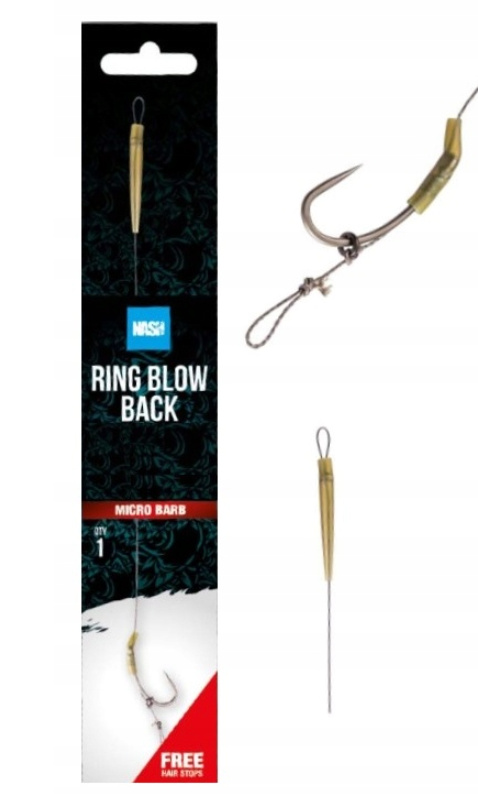 Przypon karpiowy Nash Tube Blow Back Rig Size 6 Barbed