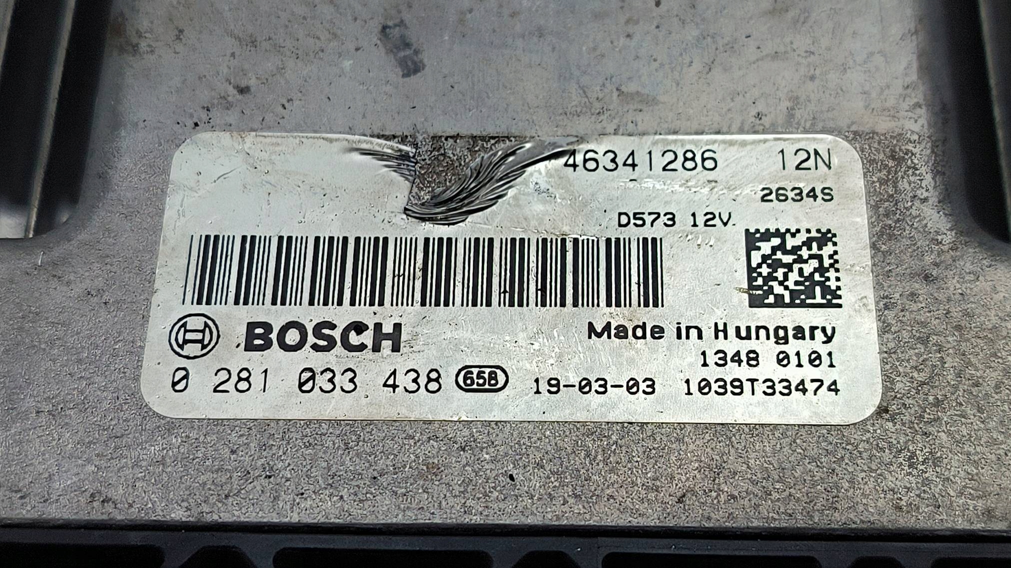 computer 0281033438 FIAT DOBLO II MAXI LIFT