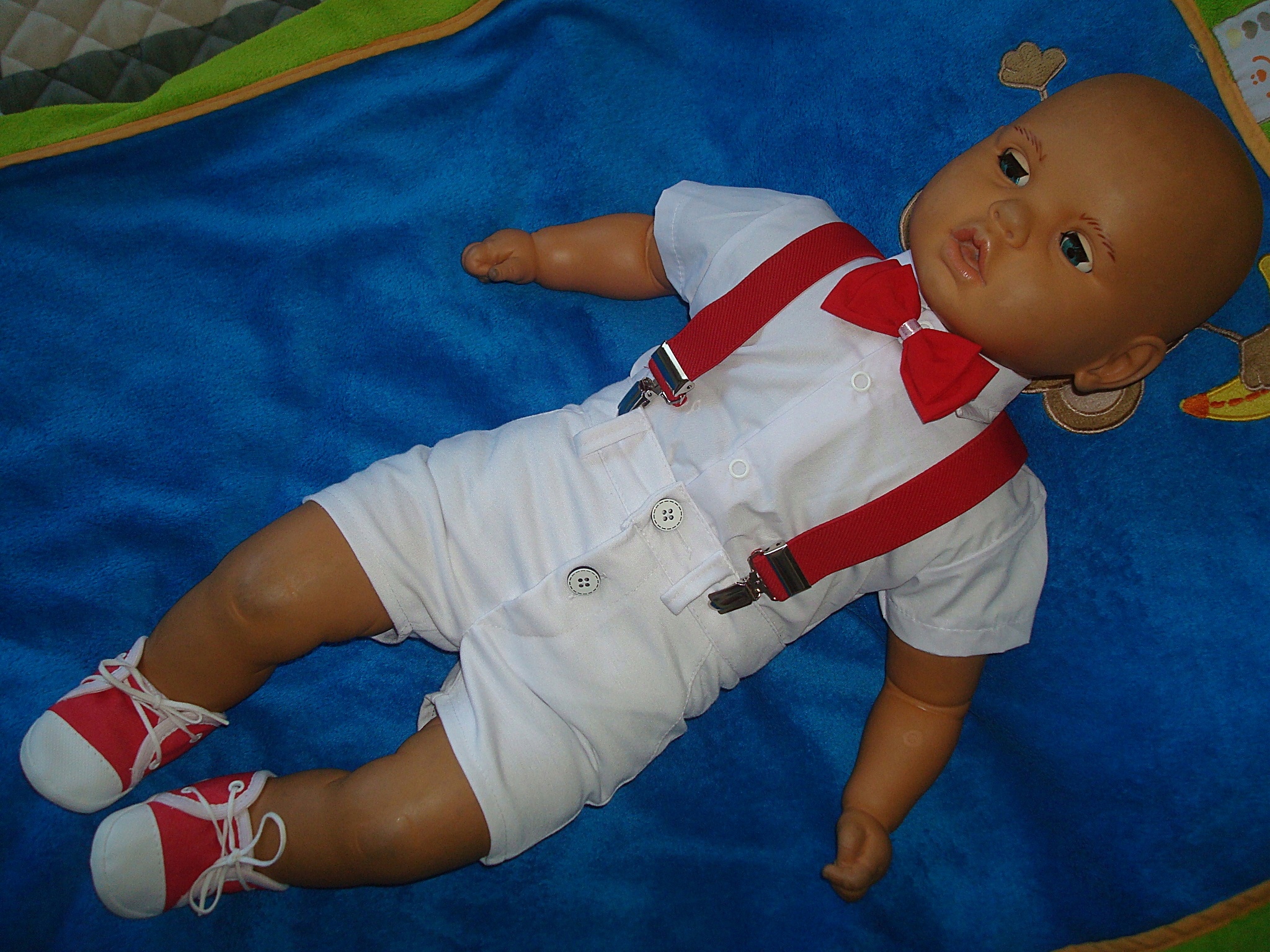 KOMPLET LATO UBRANKO /CHRZTU /WESELE/ SPODENKI 80 Marka bez marki