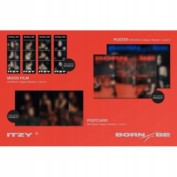 {{{ ITZY - BORN TO BE - STANDARD A VER. (RED) / czerwona Tytuł BORN TO BE