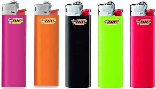 

10x Zapalniczka Bic J23 Slim Kolor MIX 10 Sztuk