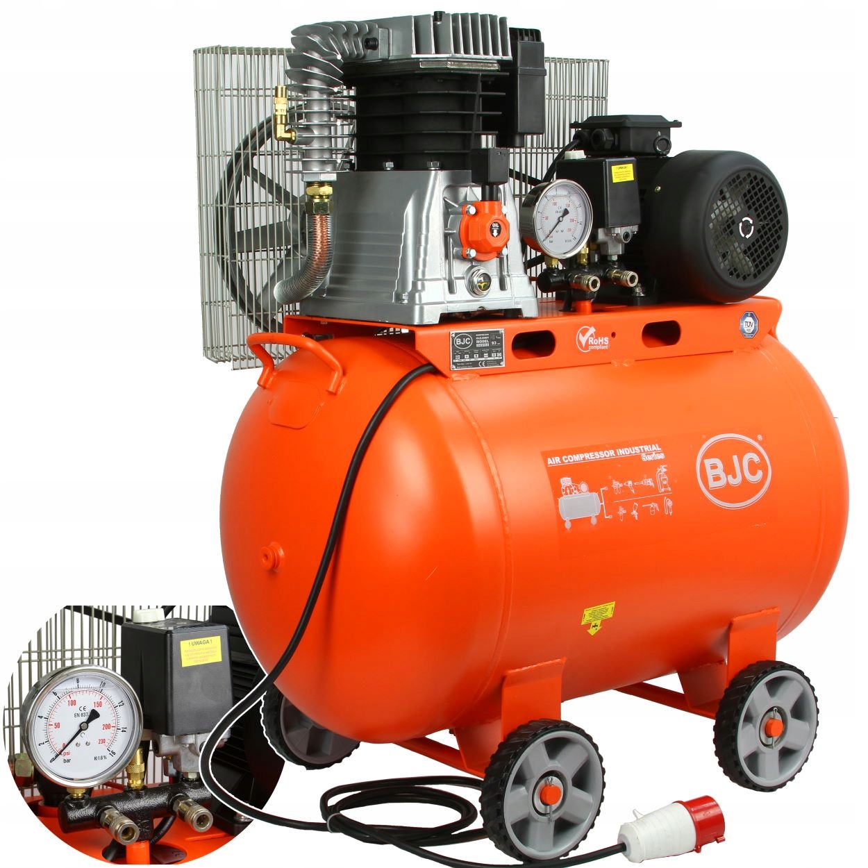 KOMPRESOR OLEJOWY 270L 10bar SPRĘŻARKA CICHY 400V