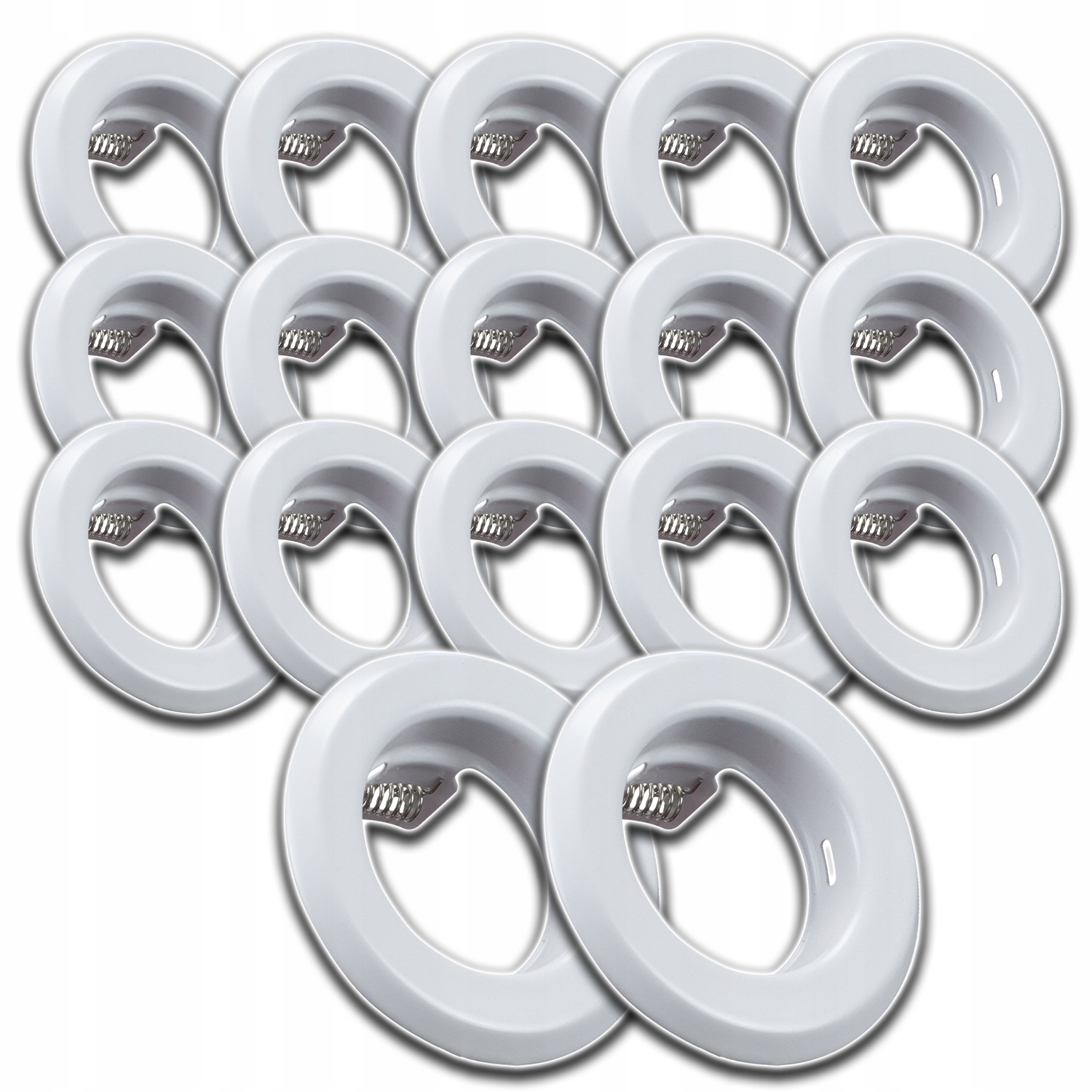 17 x Kulatá Stropní Objímka Stropní Očko Pod Omítku Kolo Bílá Hliníková
