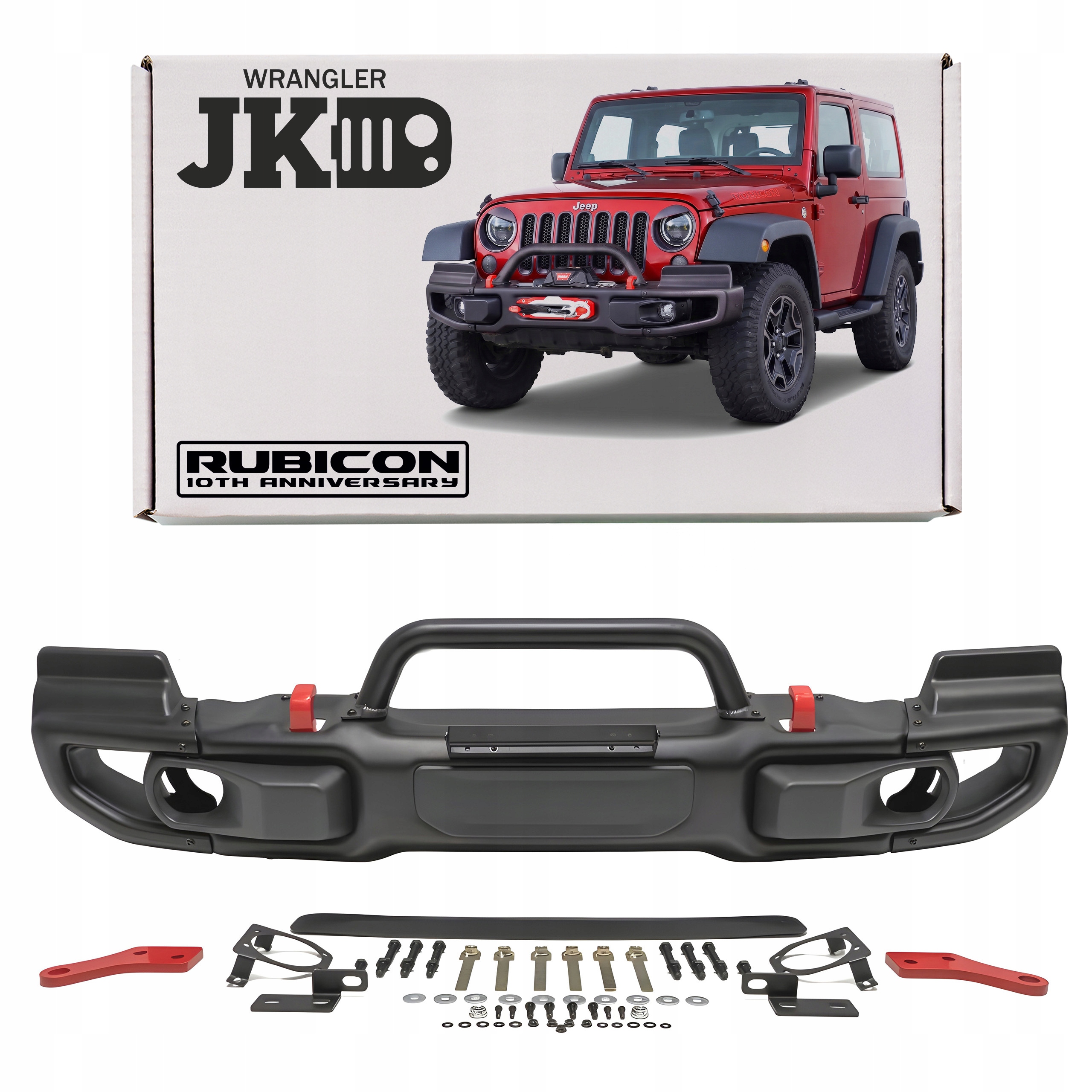 JEEP WRANGLER JK WERSJA SPORT S ZDERZAK PRZEDNI RUBICON 10TH