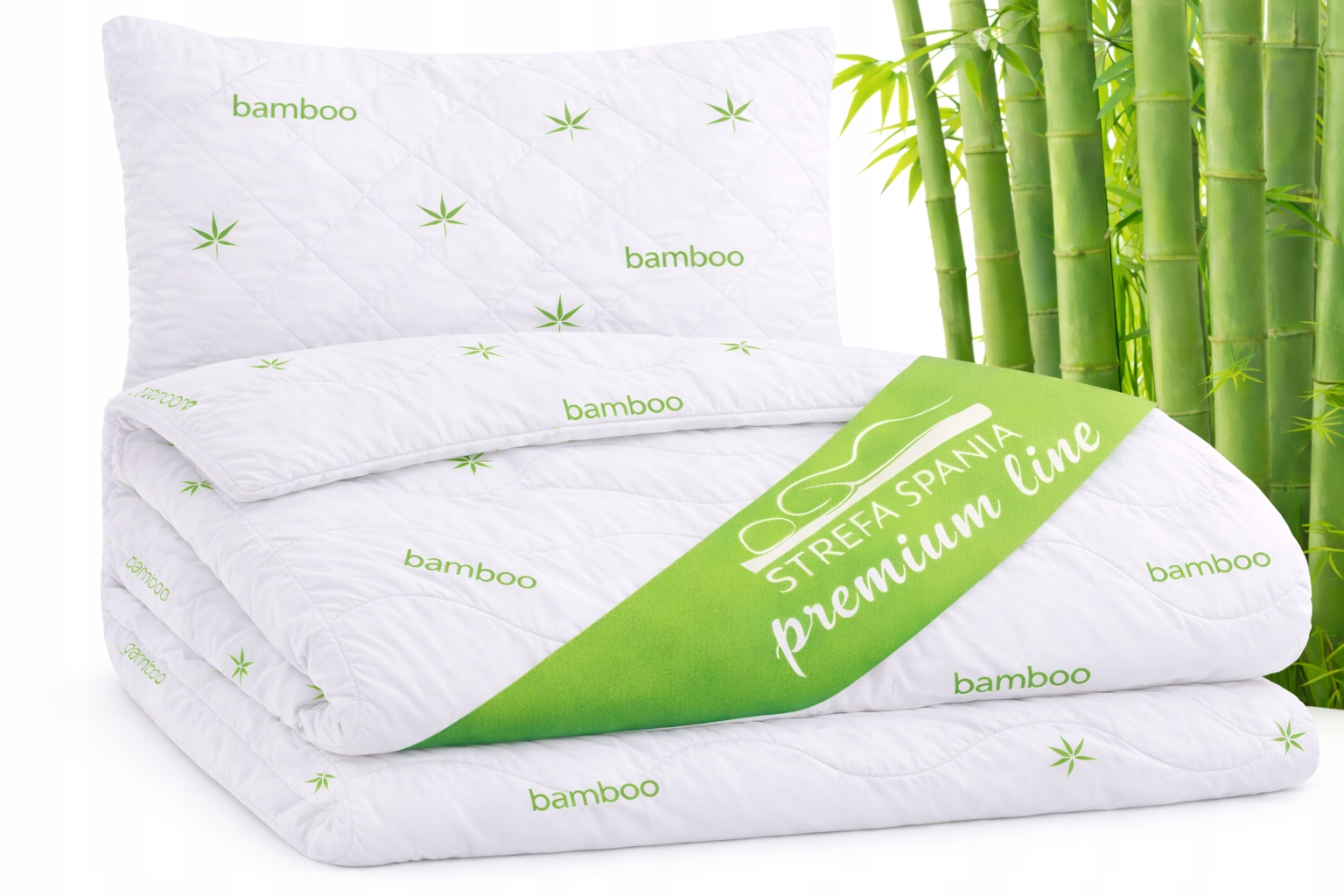 Přikrývka 160x200 polštář 70x80 cm celoroční antialergická Bamboo Premium