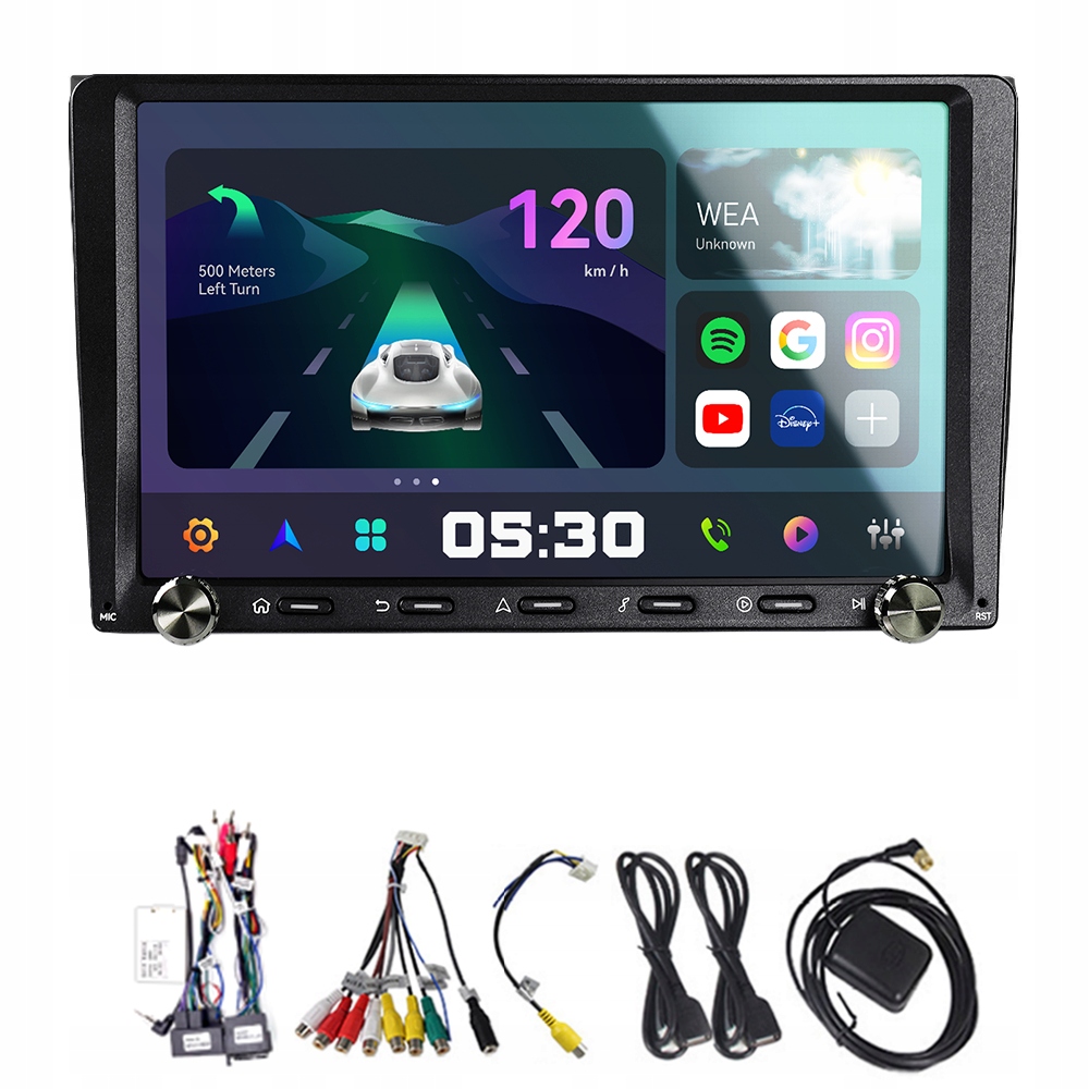 Radio samochodowe 2Din Android 13 Dla Audi A4 B8 B7 B6 S4 RS4 2000-2009 Carplay Gps
