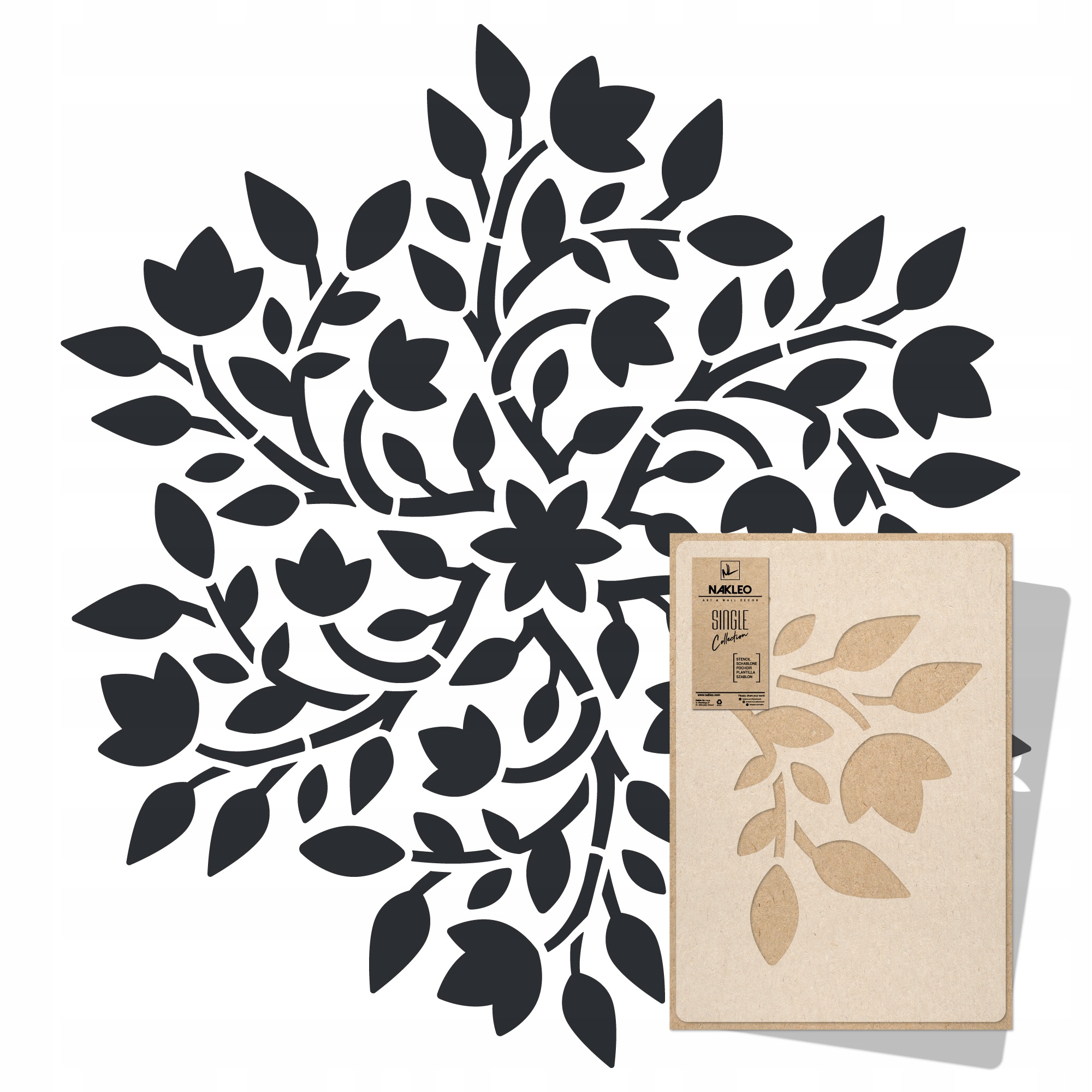 Malířská šablona Mandala XXL průměr 195 cm pro omítky Opakovaně Použitelný Omítka Beton