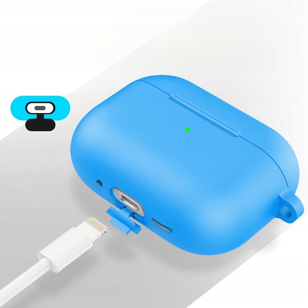 ETUI SILIKONOWE DO APPLE AIRPODS 4 COVER CASE KARABIŃCZYK - NIEBIESKI Kod producenta SL012