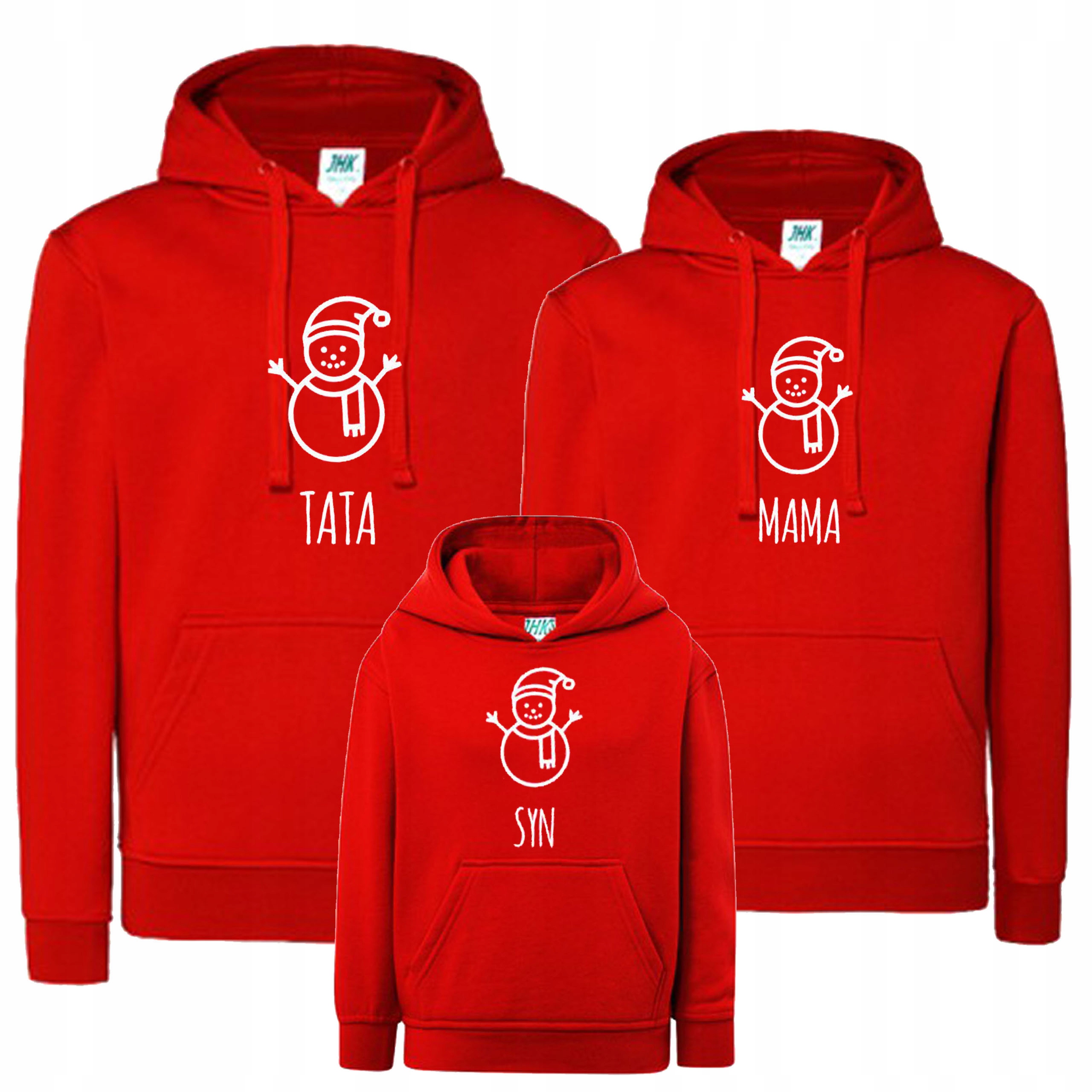 BLUZY ŚWIĄTECZNE DLA RODZINY NA SZTUKI NA ŚWIĘTA