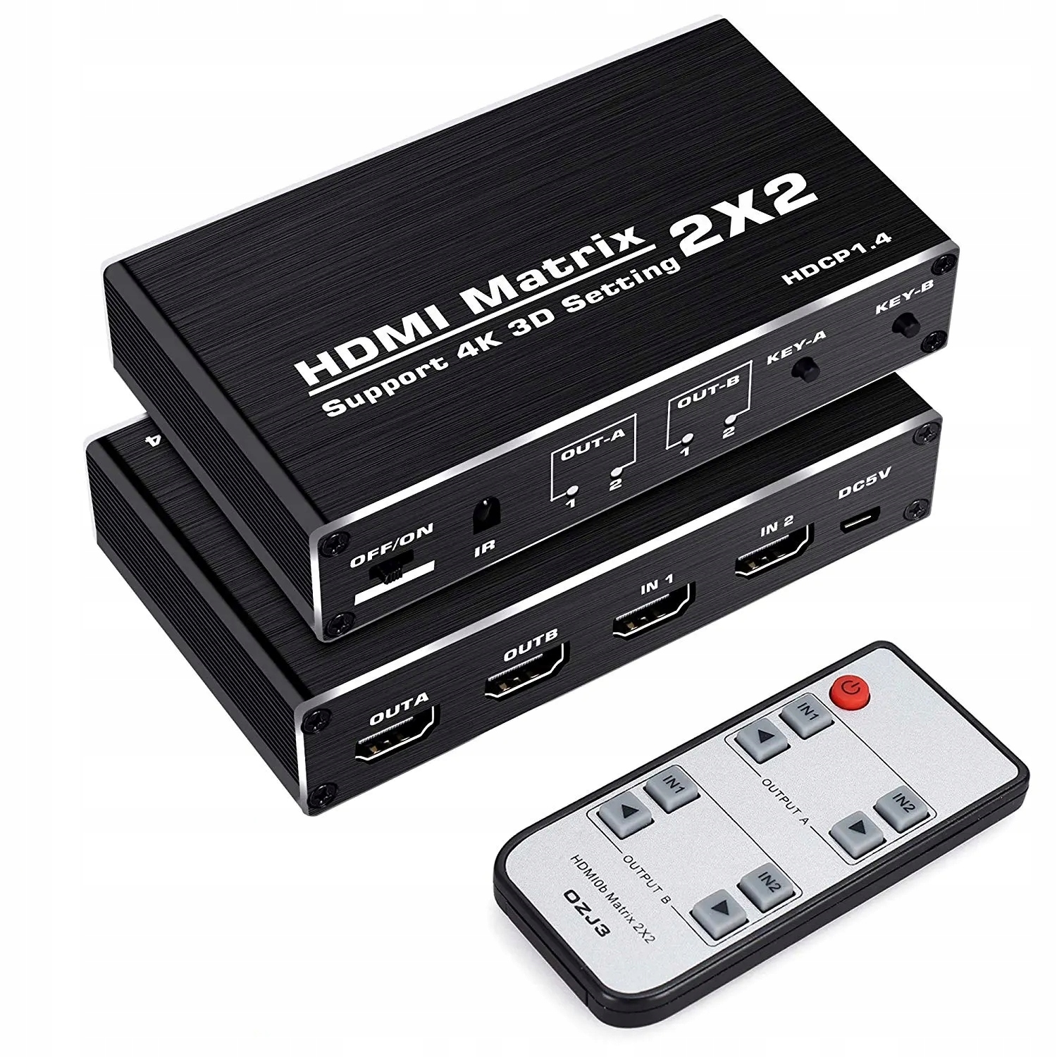 Matrix Hdmi 2.0 2x2 Rozdělovač Matrice Uhd 4K Hdr