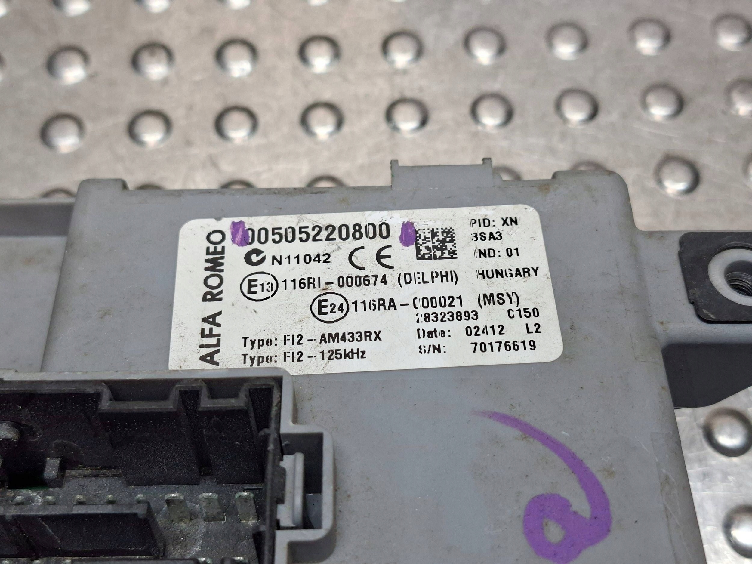 Module fusibles Module BSI ALFA ROMEO MITO 10- 1.4 TWINAIR