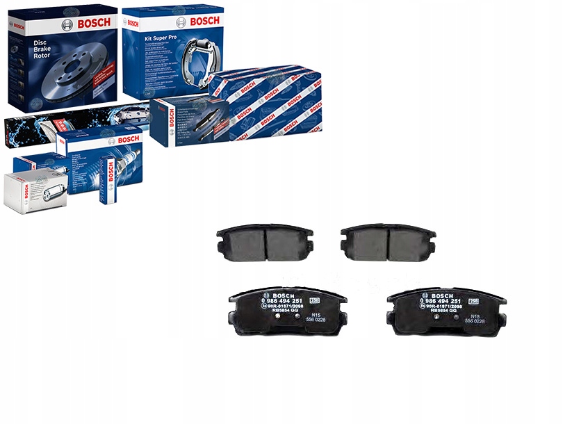 Sada Brzdových Destiček Bosch 4817791 1605123