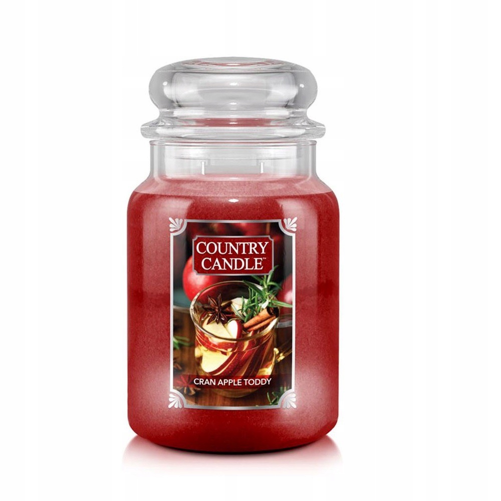 Velká svíčka Cran pro Apple Toddy Country Candle