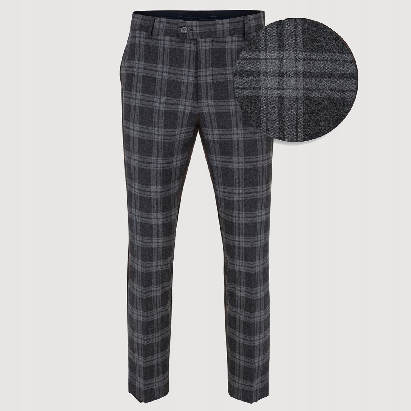 Šedé elegantní pánské kalhoty Slim Fit Pako Lorente 182/112