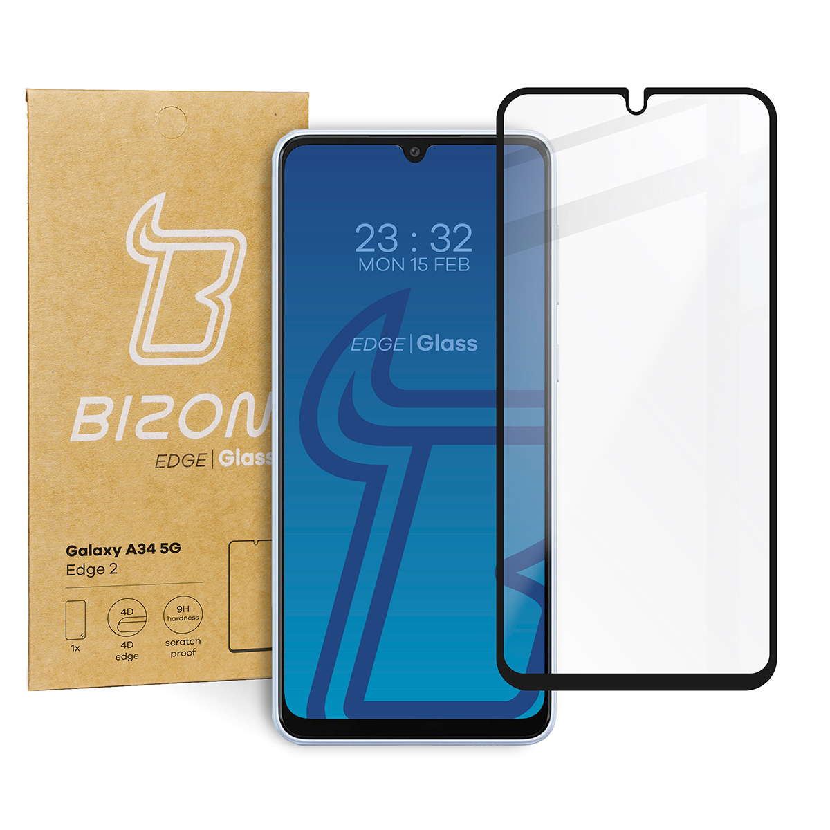 

Szkło hartowane Bizon do Galaxy A34 5G, szybka