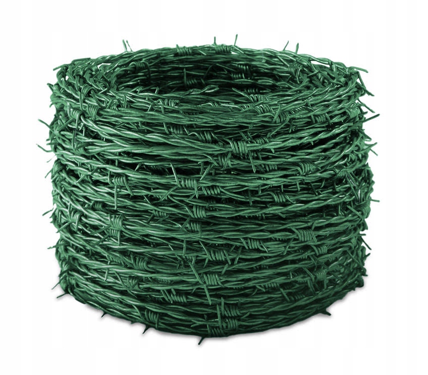 

Drut kolczasty ocynk+PCV 2.5/2.0/50m RAL6005