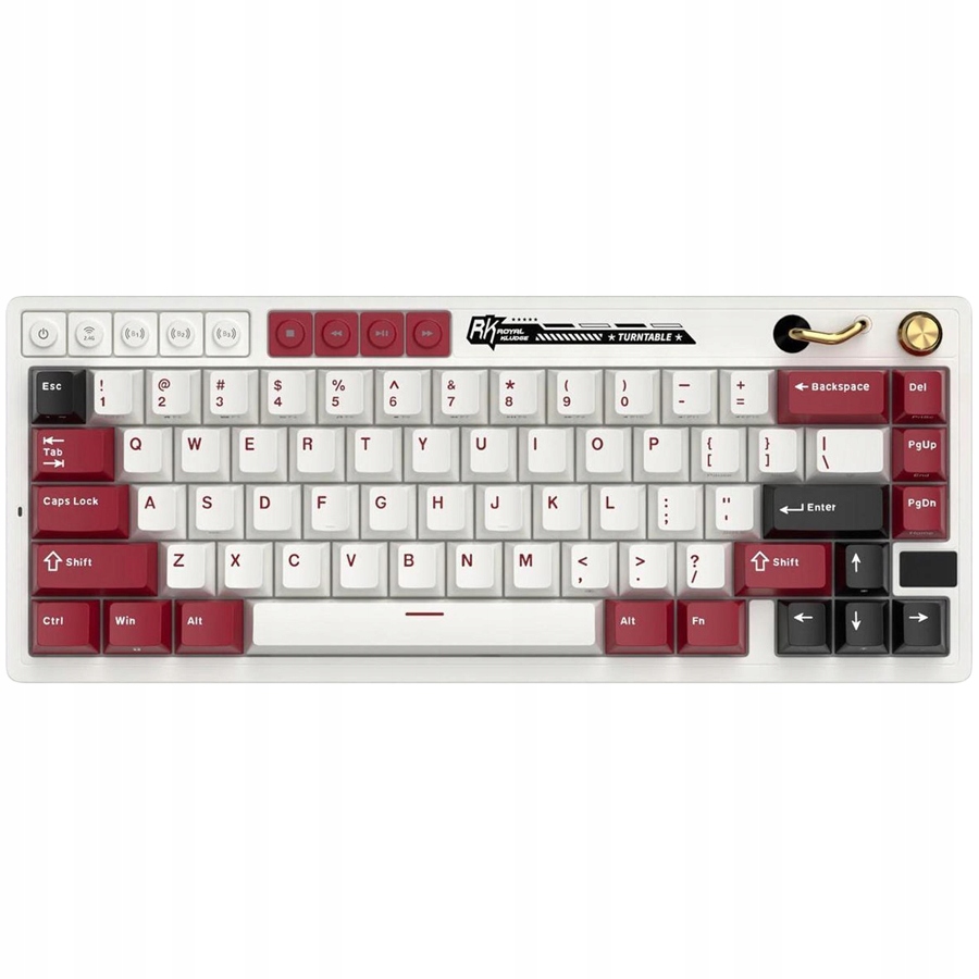 ROYAL KLUDGE RK M65 Famicom Gaming Keyboard Beige switch — 3