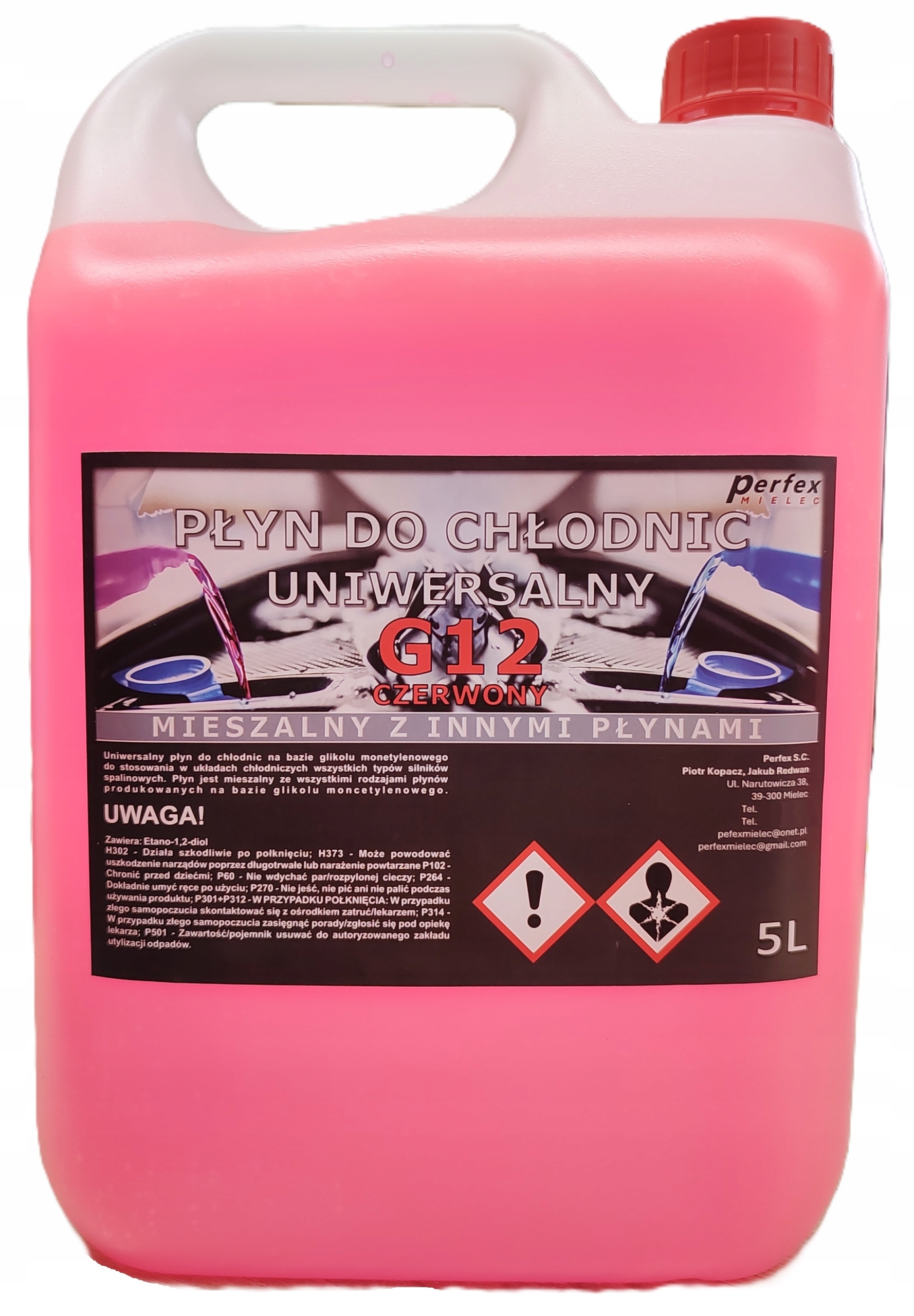 Płyn do chłodnic G12 czerwony 5L