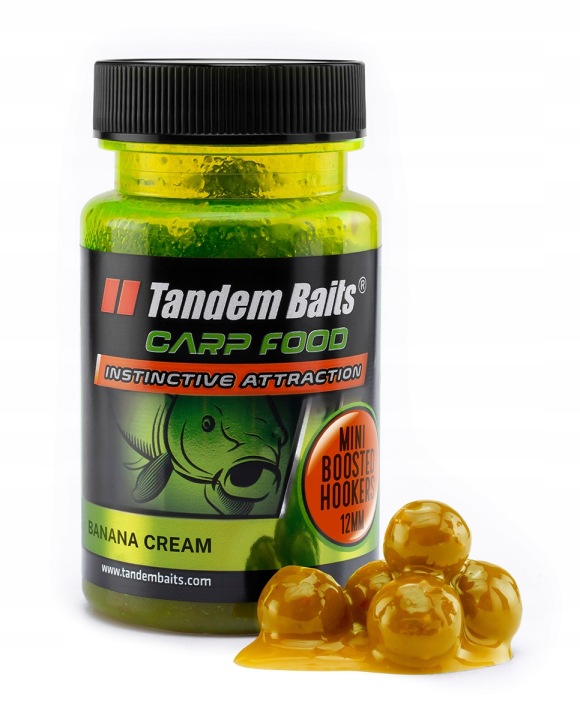 Kulki haczykowe Carp Food Mini Boosted Bananowy Krem Wabienie Karpi I