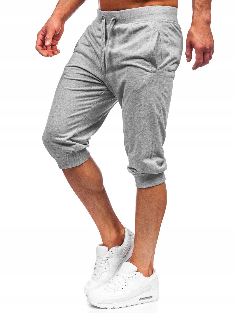 

Krótkie Spodenki Dresowe Szare K10002 DENLEY_2XL