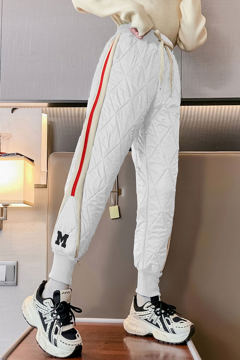 CIEPŁE GRUBE SPODNIE DRESOWE OCIEPLANE JOGGERY zimowe pikowane dziecięce Wiek dziecka 5 lat +